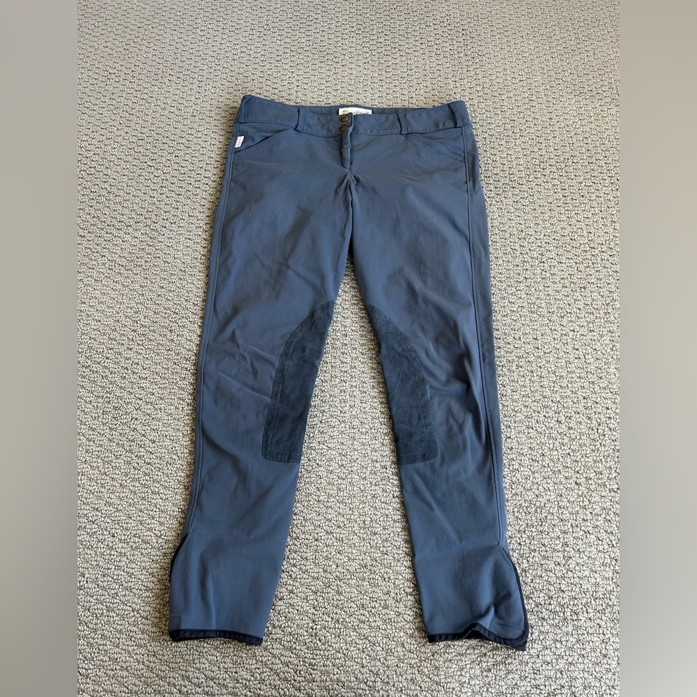 The Tailored Sportsman Trophy Hunter Mid Rise Front Zip Breeches
Ombré Blue
32